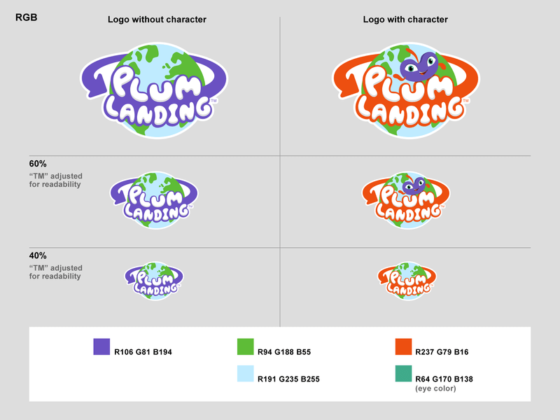 Plum Landing logo specification.