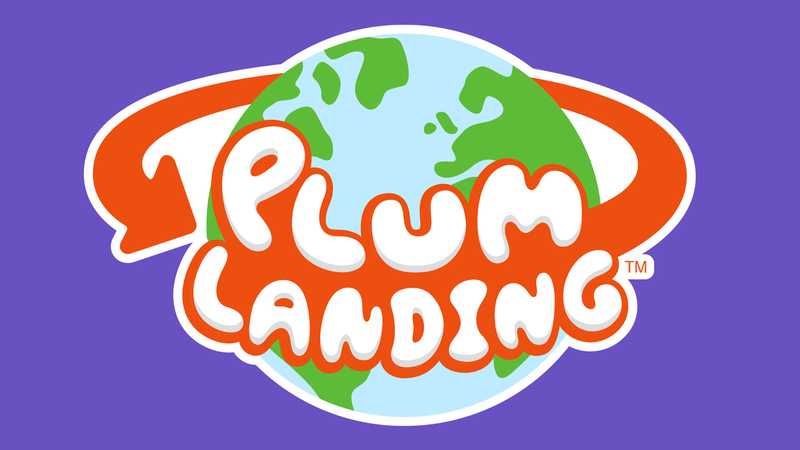 The Plum Landing logo with an arrow wrapping around the Earth.